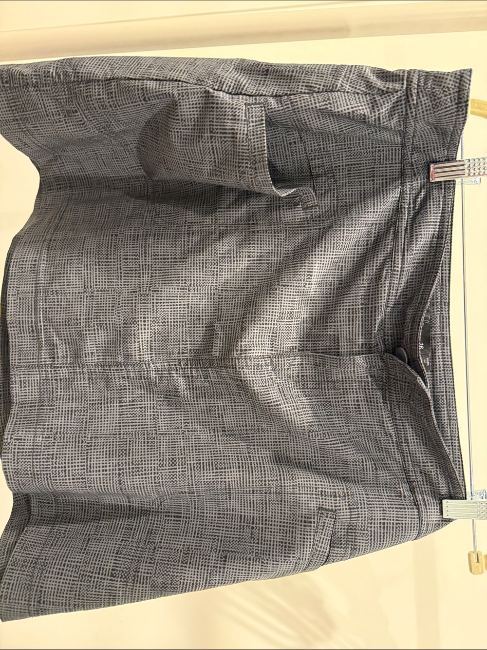 Prana Charcoal Grid Skort